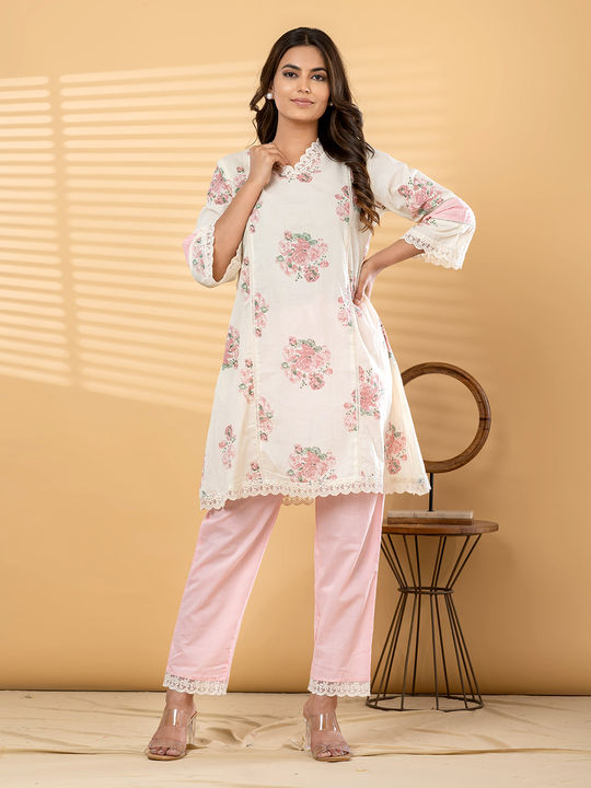 Pink Floral Relaxed Co-ord Set