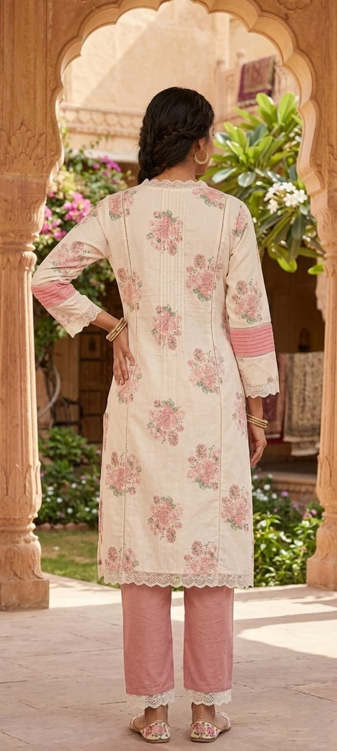 Pink Floral Relaxed Co-ord Set