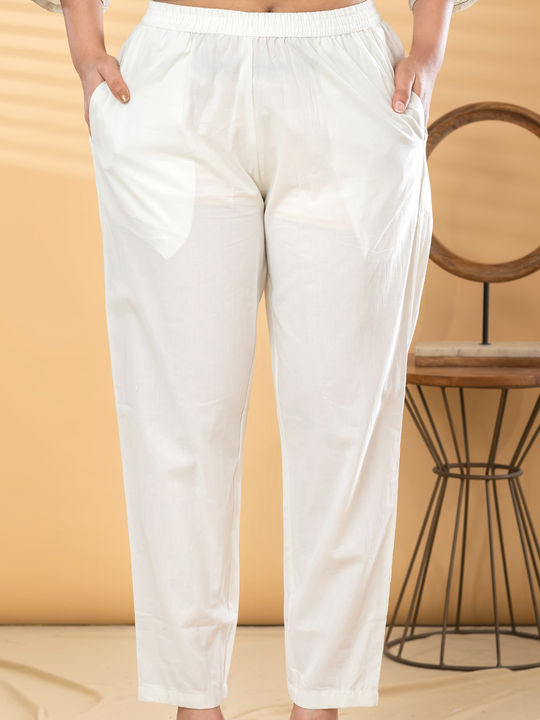Straight style kota-doria off white kurta set with dupatta