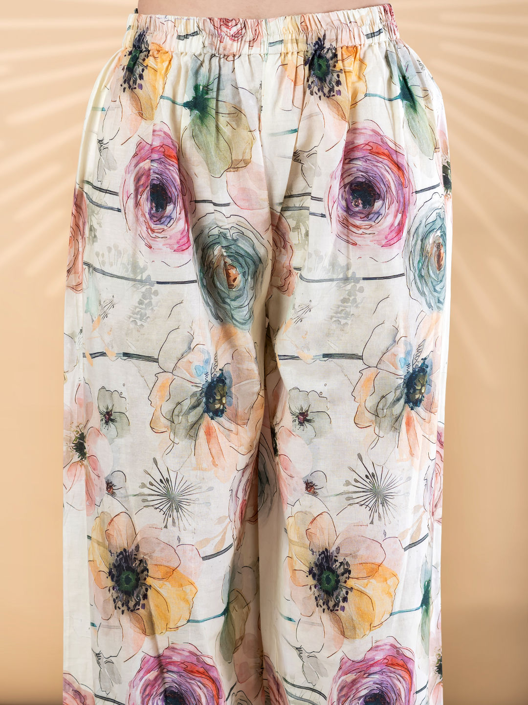 Straight style poly cotton yellow co-ord set