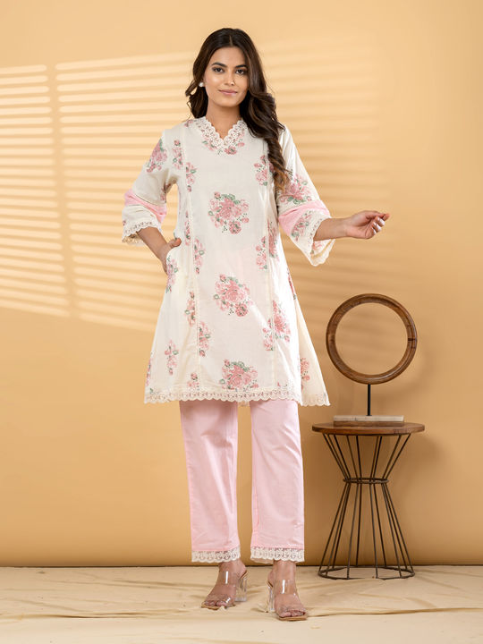 Pink Floral Relaxed Co-ord Set