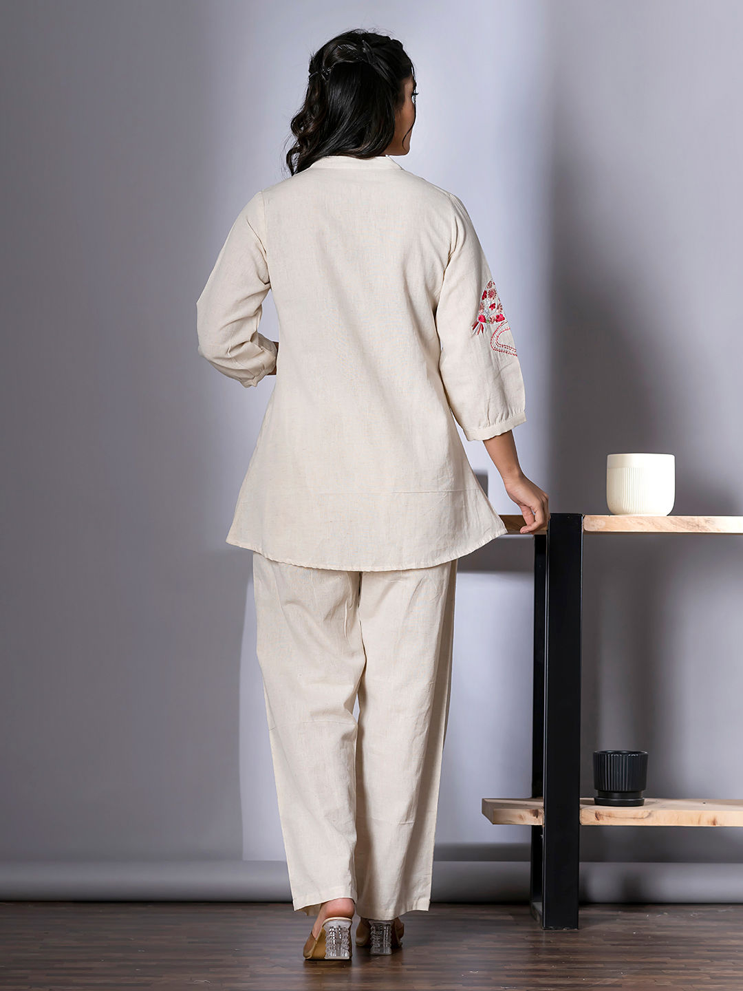 Curved style Co-Ord (White)