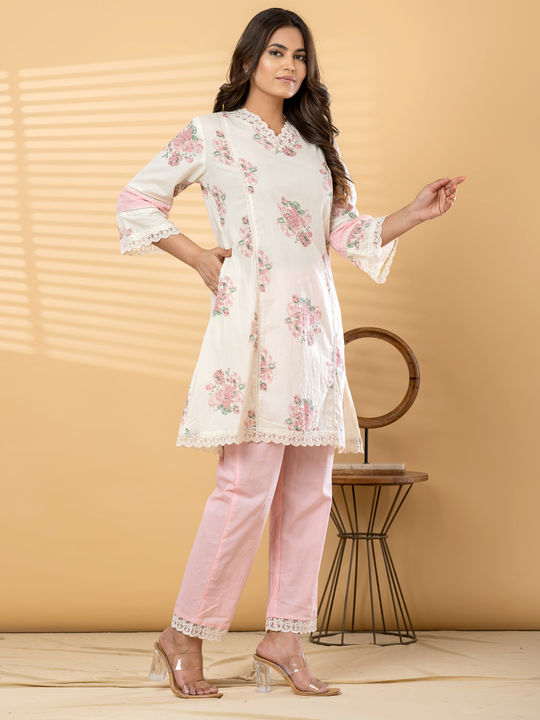 Pink Floral Relaxed Co-ord Set