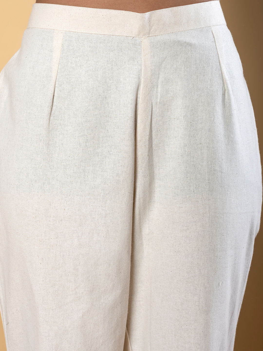 Straight Style Kurta (White)