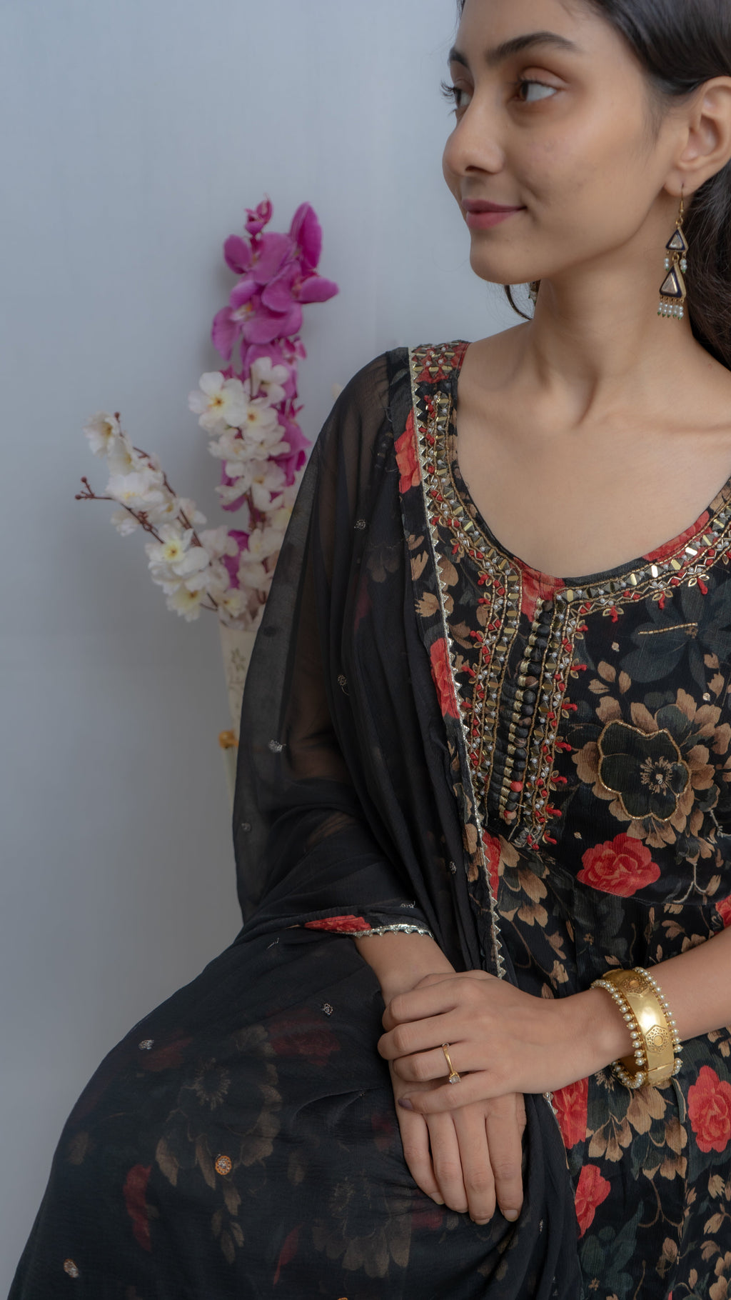 Nisha Georgette Sleeveless Kurta Set (Mehar) Lavanya By Deepali
