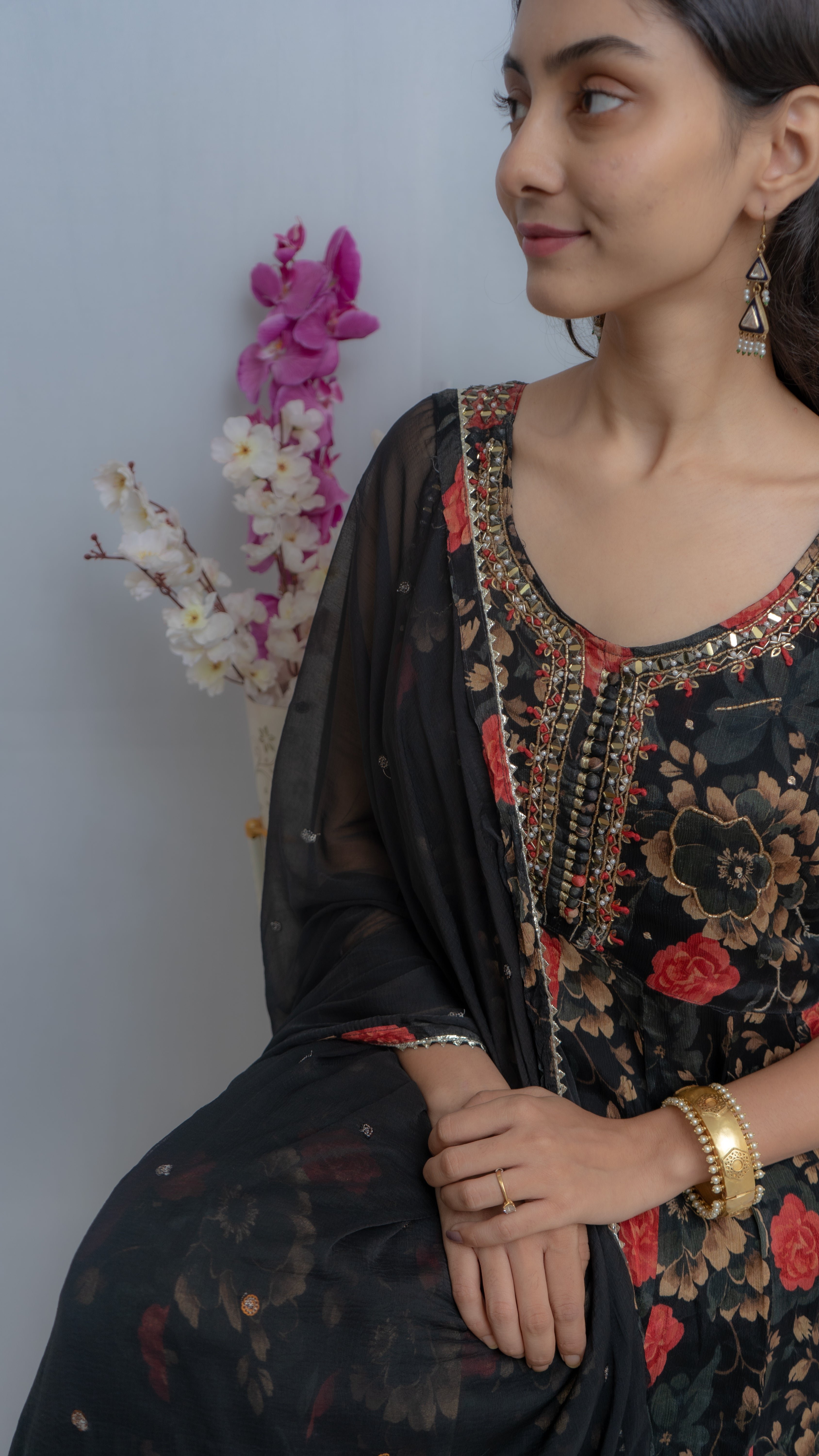 Nisha Georgette Sleeveless Kurta Set (Mehar) Lavanya By Deepali