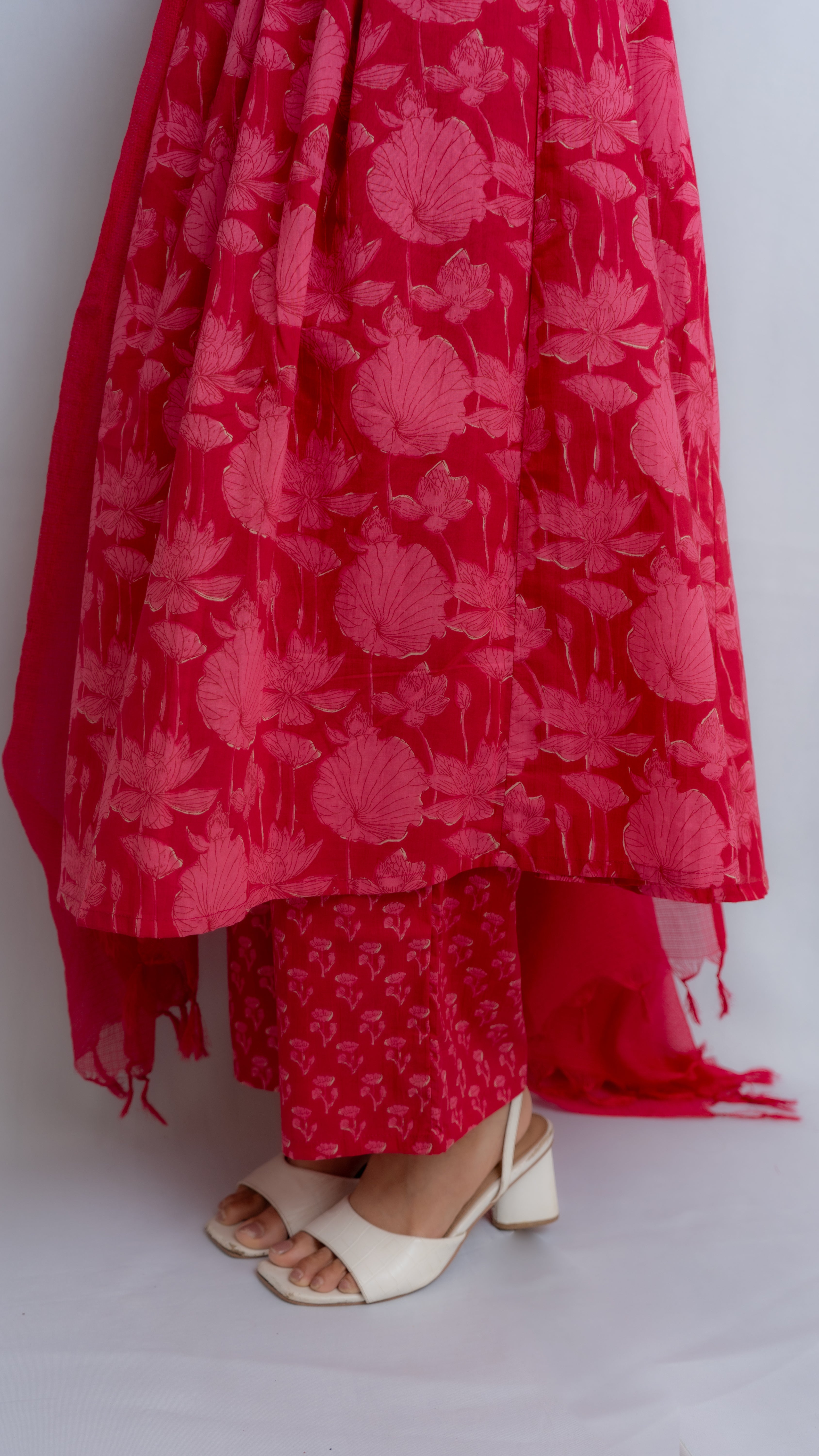Riya A-Line Kurta set (Pink)