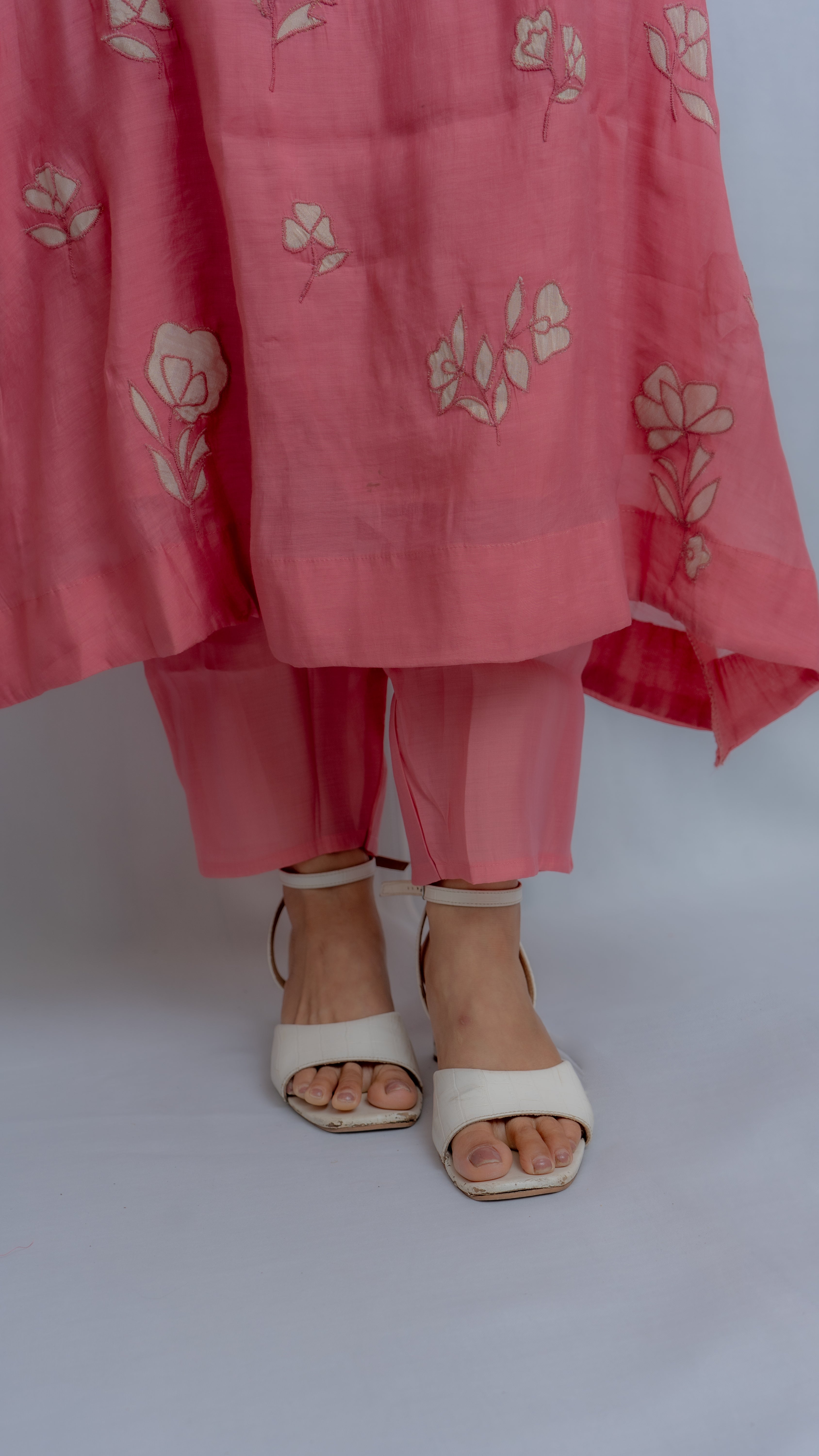Sadagi Chanderi Patch Work Kurta Set Lavanya By Deepali