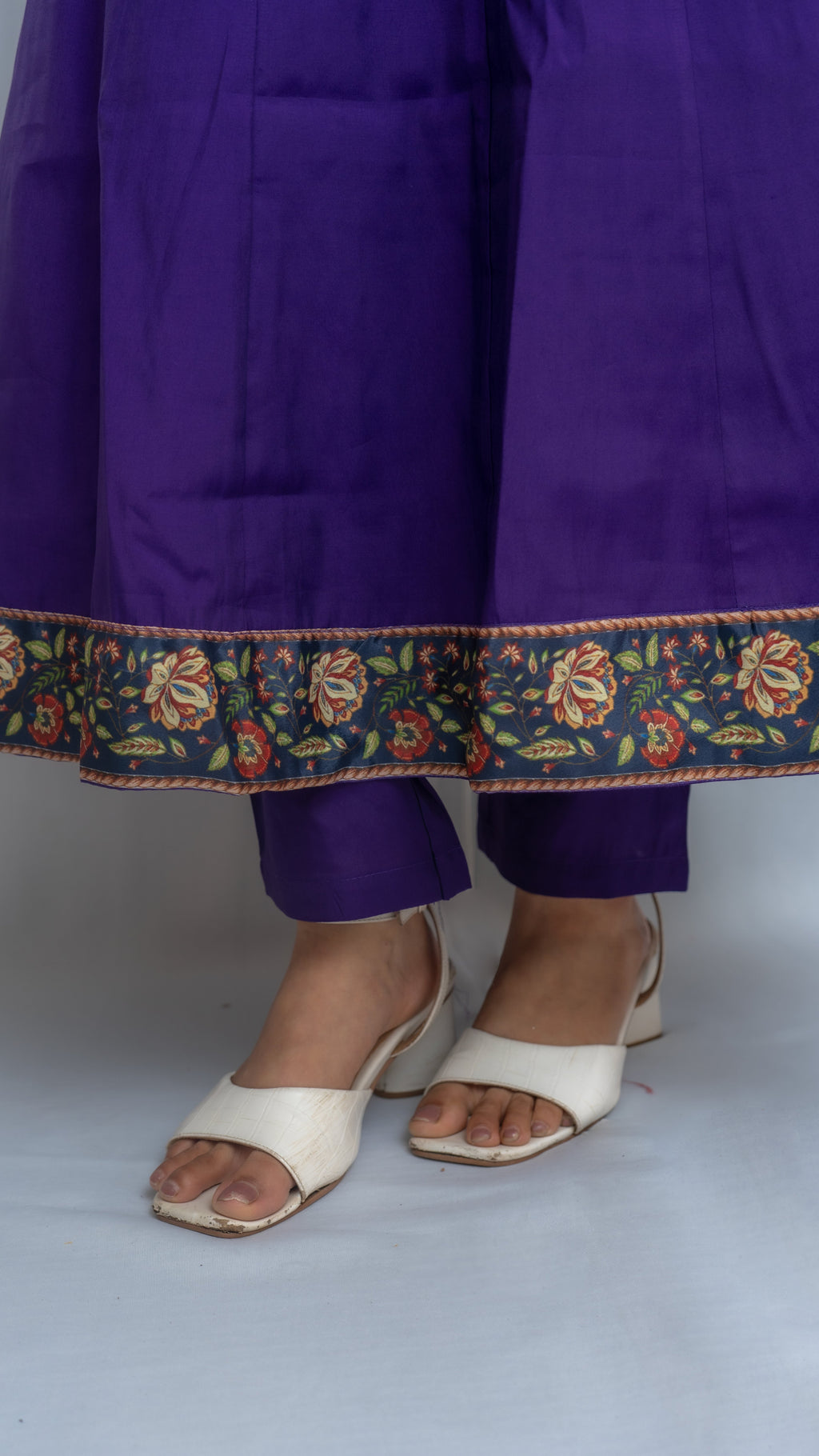 Chandani Full Border Anarkali Set (Purple) Lavanya By Deepali