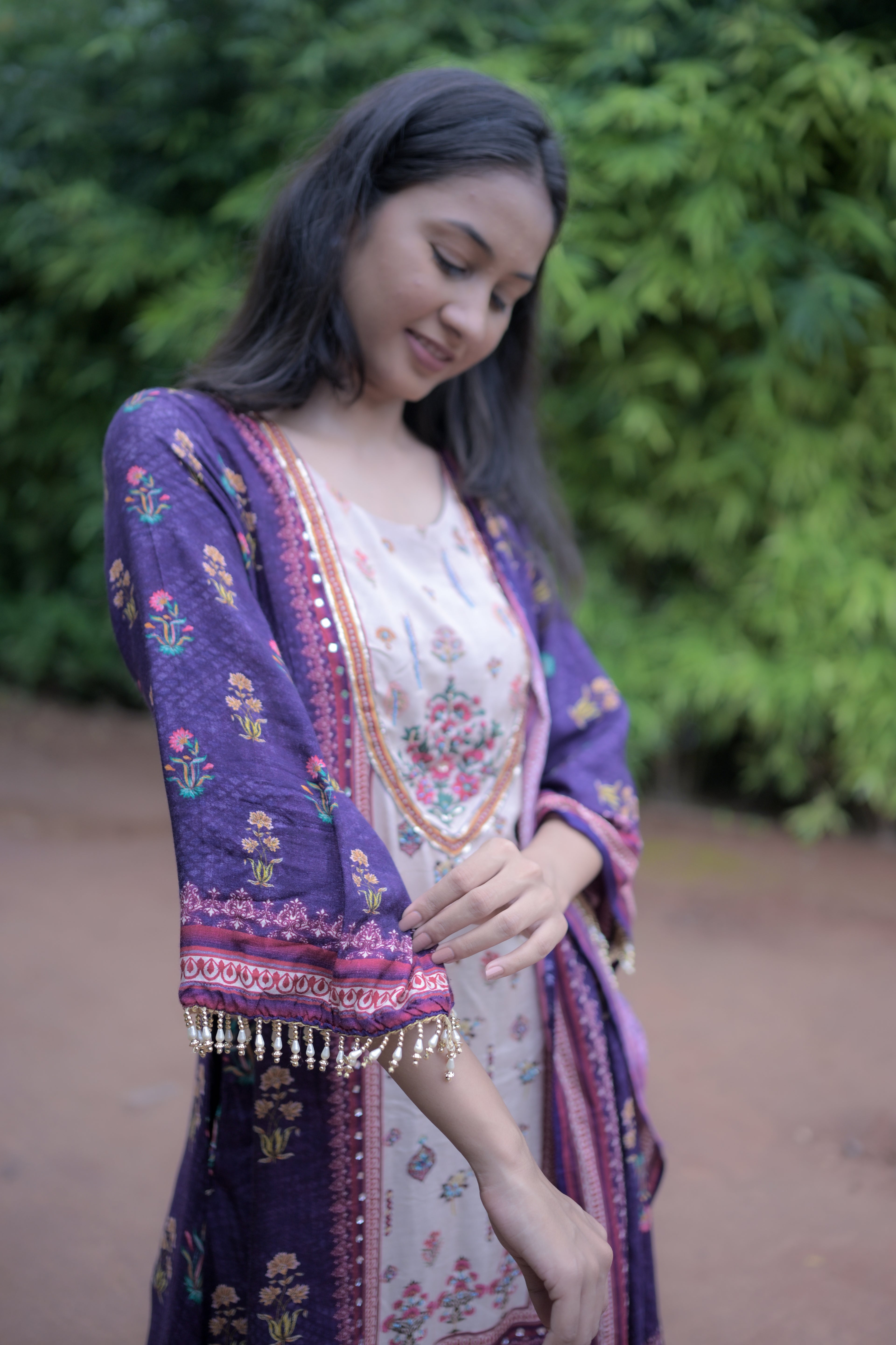 Riya Purple Kurta Set