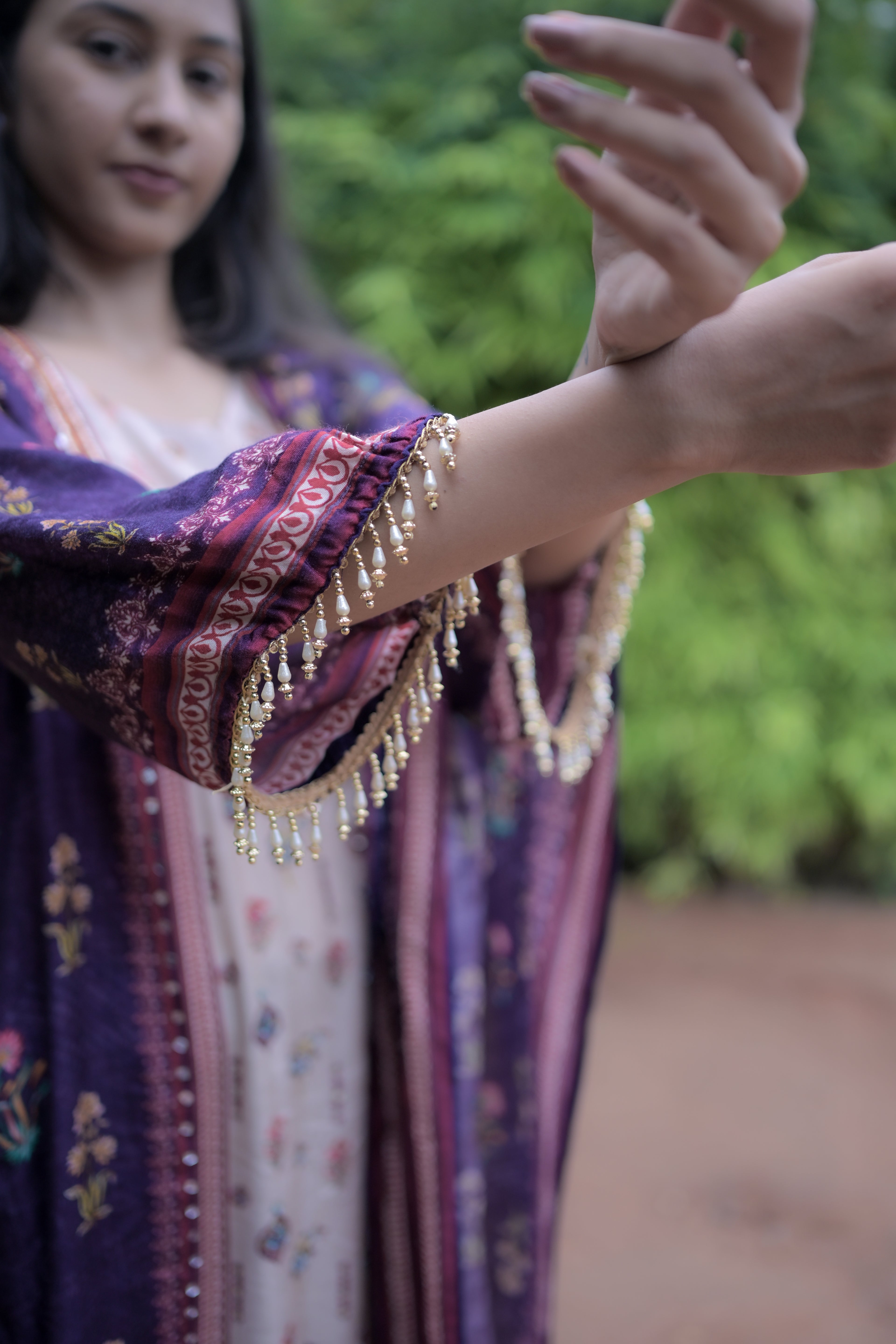 Riya Purple Kurta Set