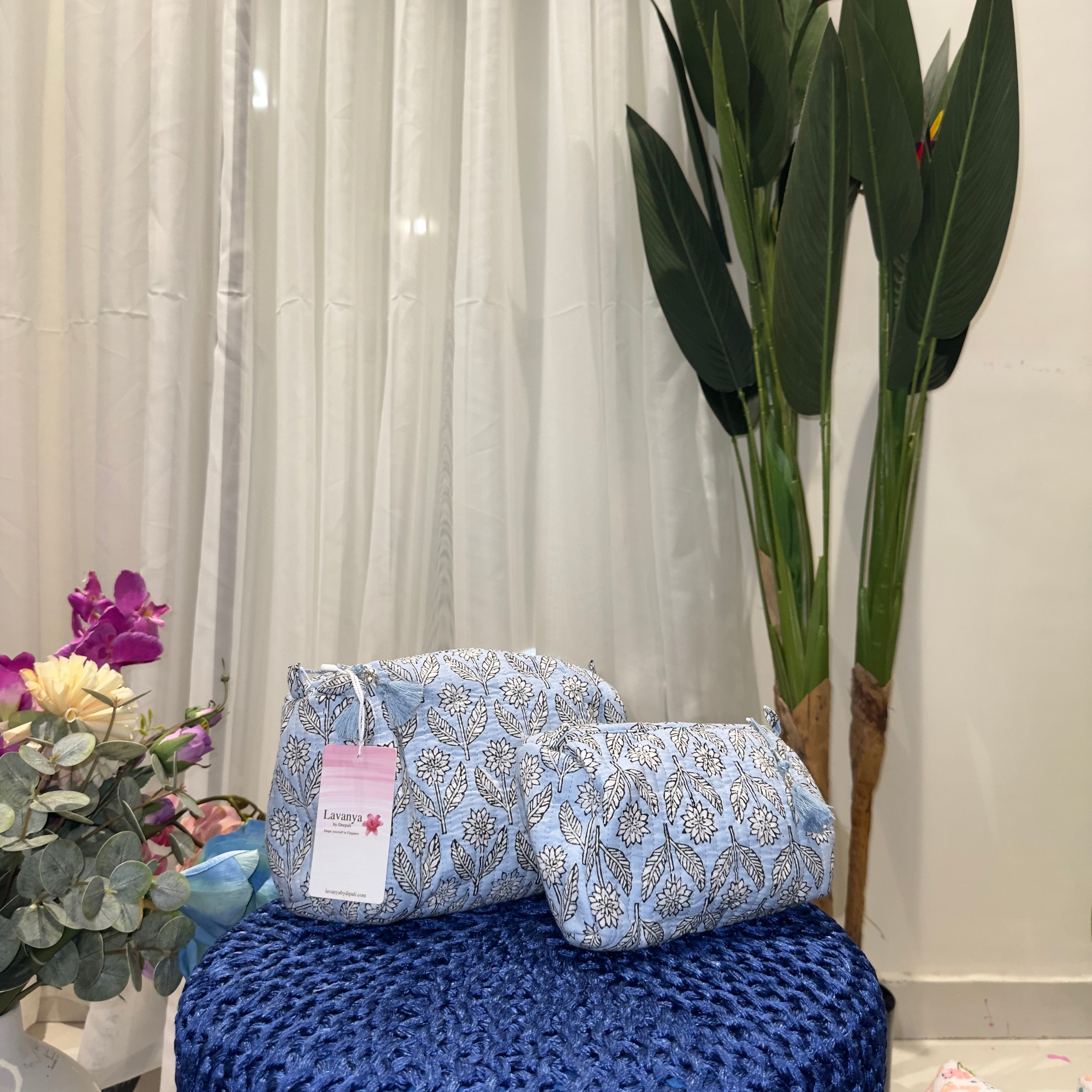 Lavanya Pouch (Sky Blue)
