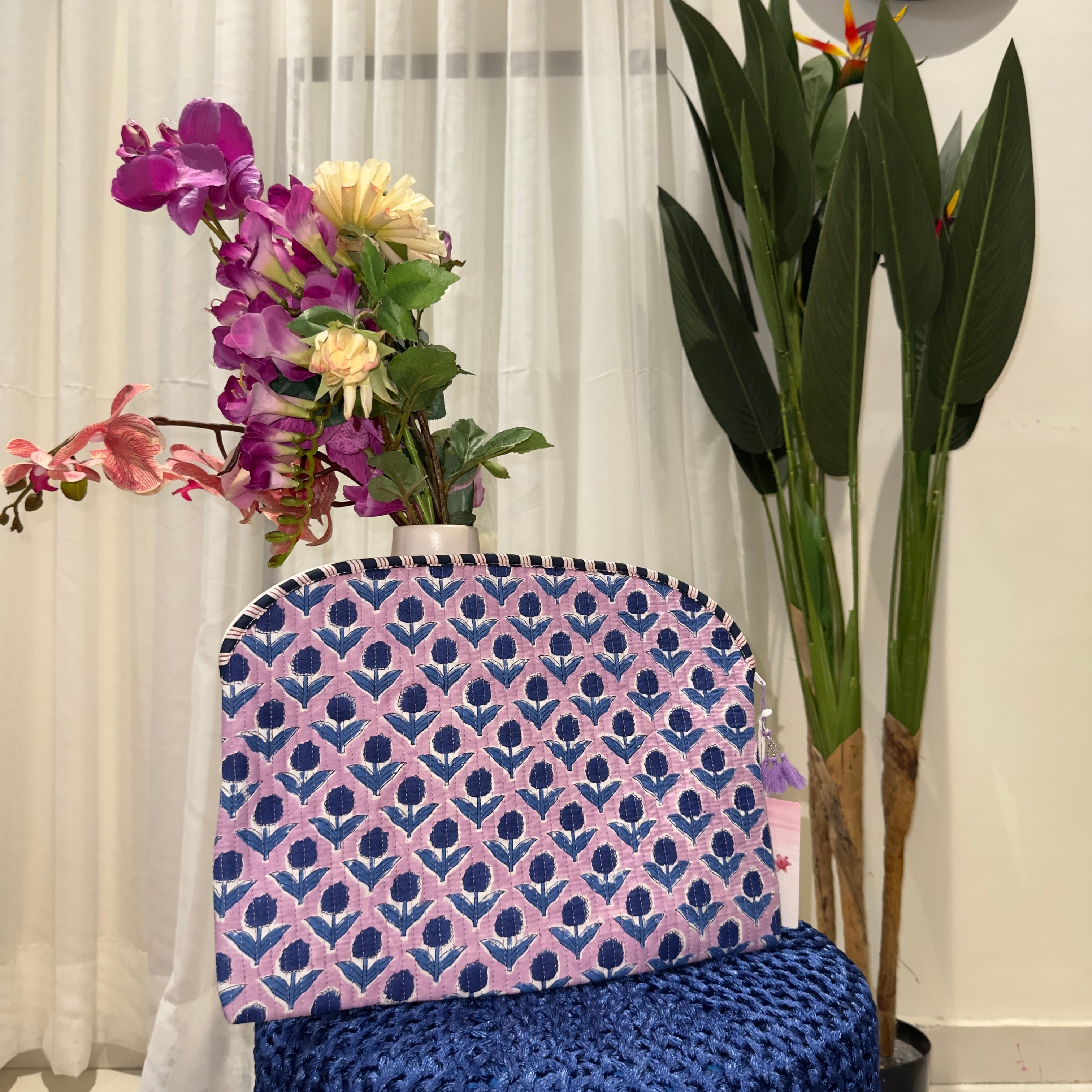 Hand-Printed Laptop Sleeves (Lavander)