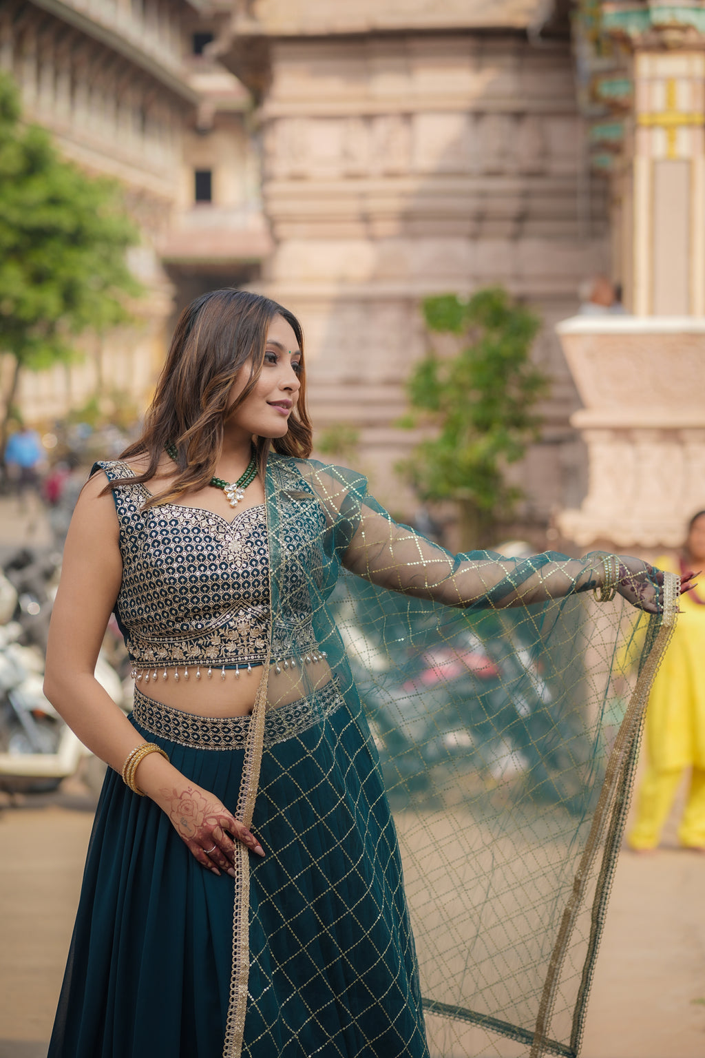 Flared Georgette Lehenga Set (Only One left)