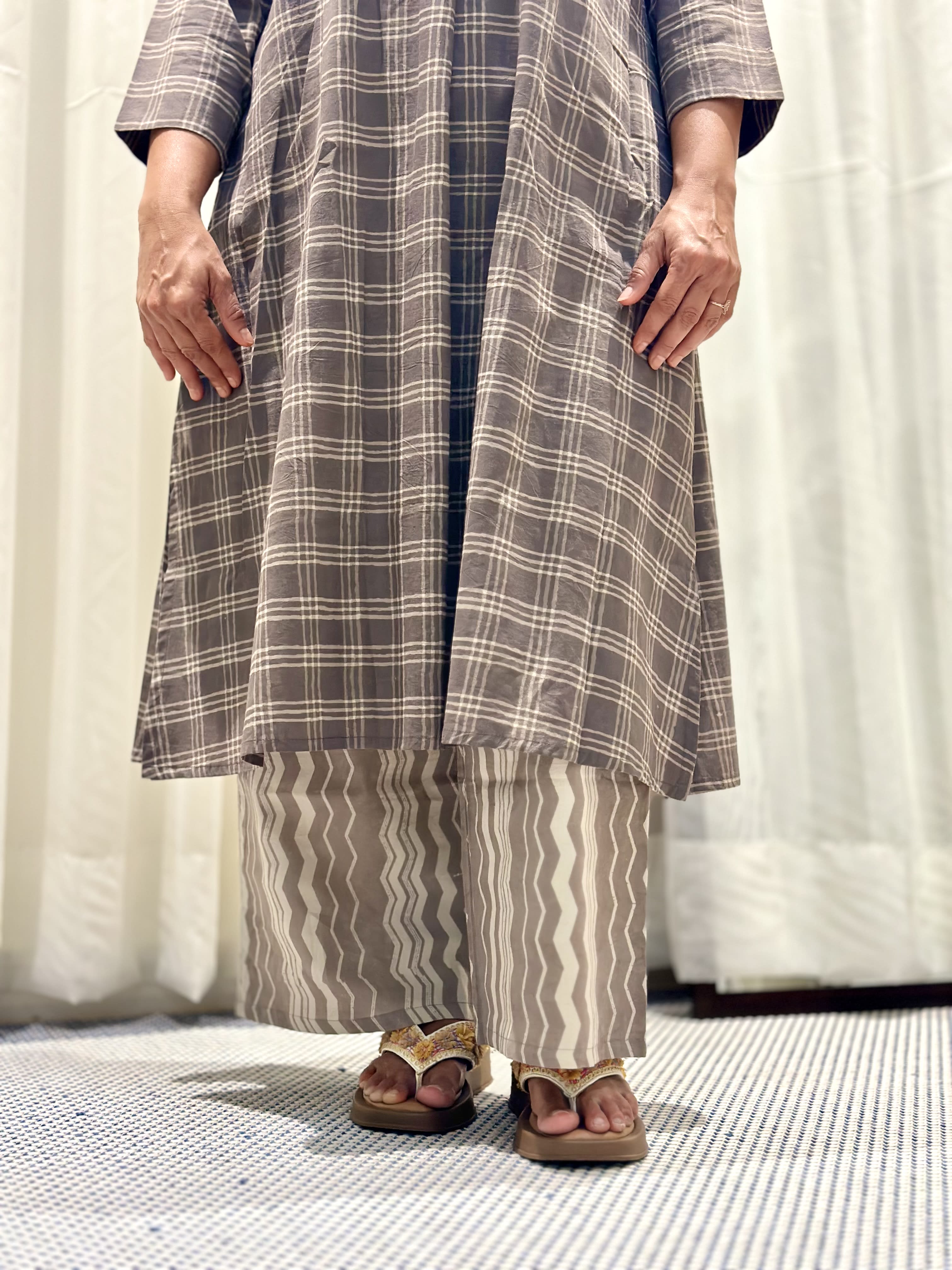 Soha Chex Hand Block-Printed Cotton Co-ord Set