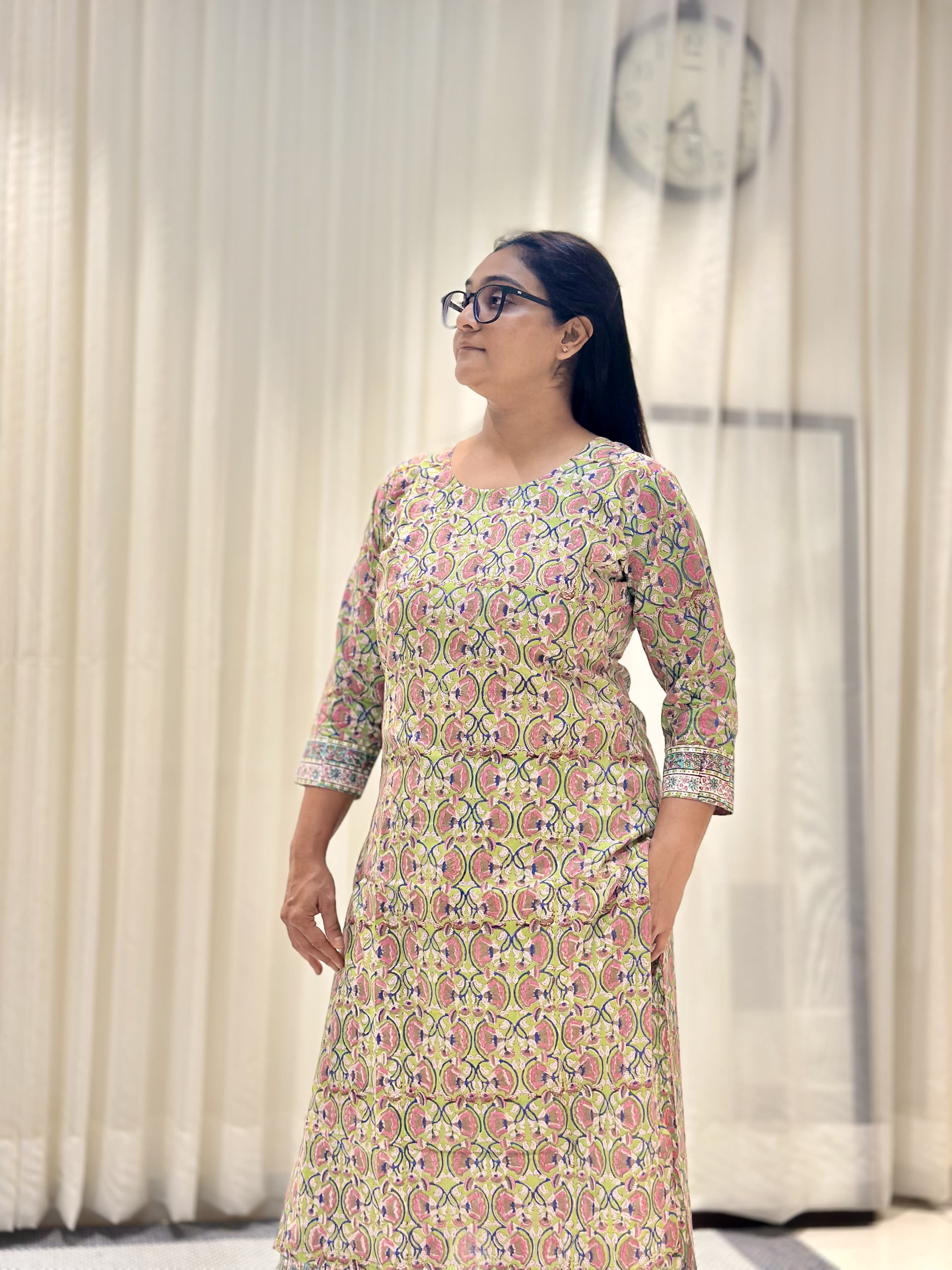 Heer Kurta Set (Green)